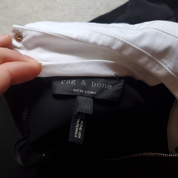 Rag and Bone Maria Removable Collar dress size 00 - Picture 7 of 8